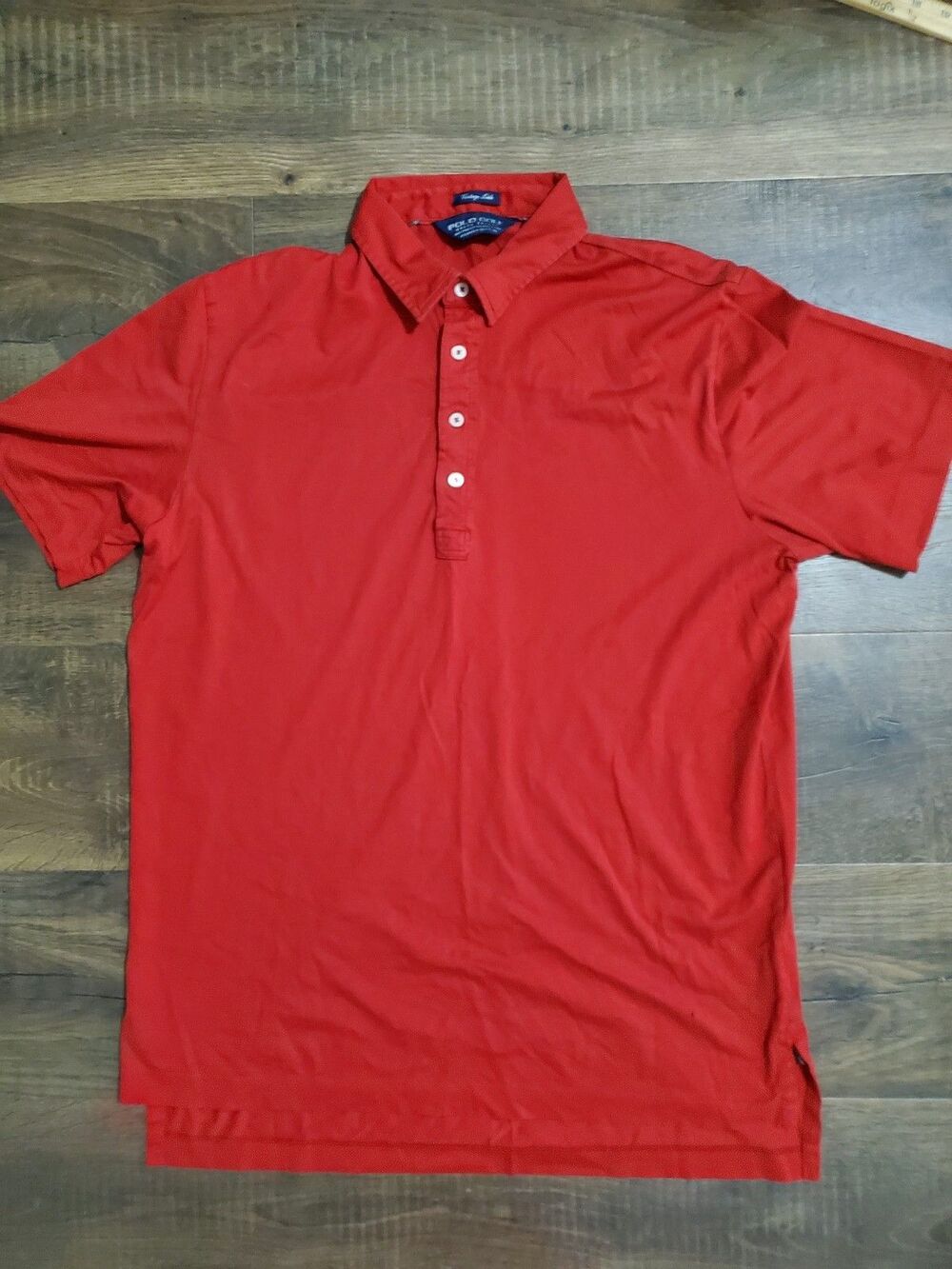 Polo Golf Ralph Lauren Vintage Lisle Pima Cotton Shirt Red Size Large